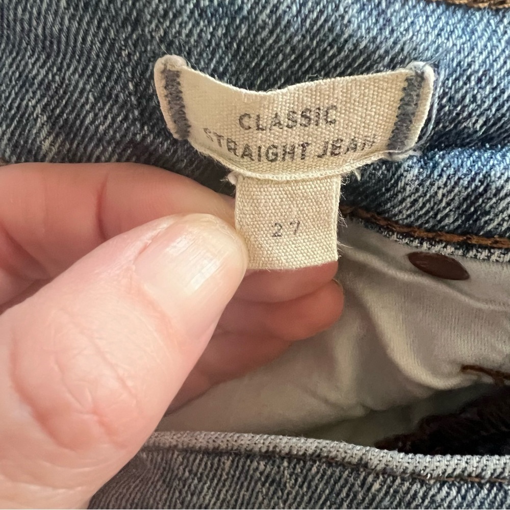 Madewell Classic Straight Jeans Size 27 - Picture 5 of 5